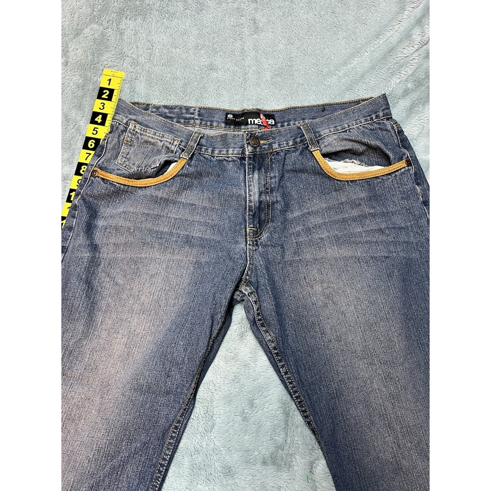 Vintage Mecca Jeans 40x32 Hip Hop Y2K Wide Leg Skaters Blue‎ Denim